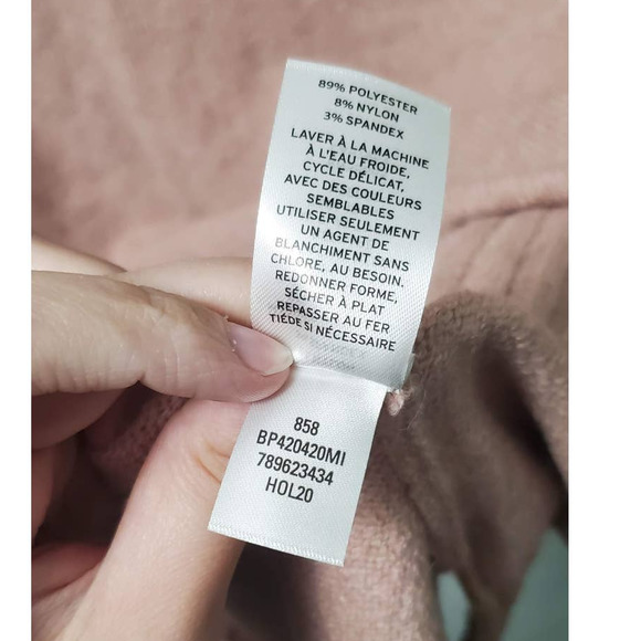 BP Nordstrom Super Soft Pink Adobe Longline Turtleneck Sweater BP420420MI Small - Picture 11 of 11